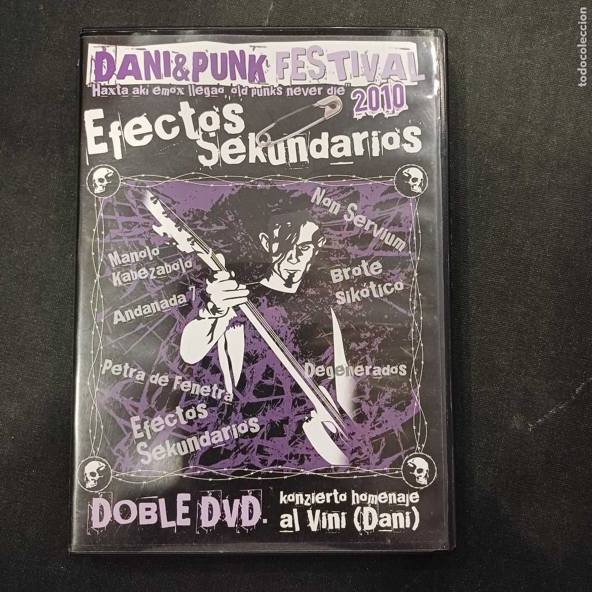 V&iacute;deos y DVD musicales: DANI & PUNK FESTIVAL/EFECTOS SECUNDARIOS/DVD 2 DISCOS+POSTER.