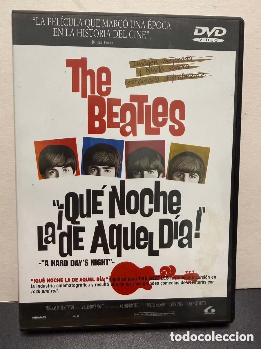 V&iacute;deos y DVD musicales: The Beatles - &iexcl;Qu&eacute; Noche La De Aquel D&iacute;a! - A Hard Day's Night (DVD)