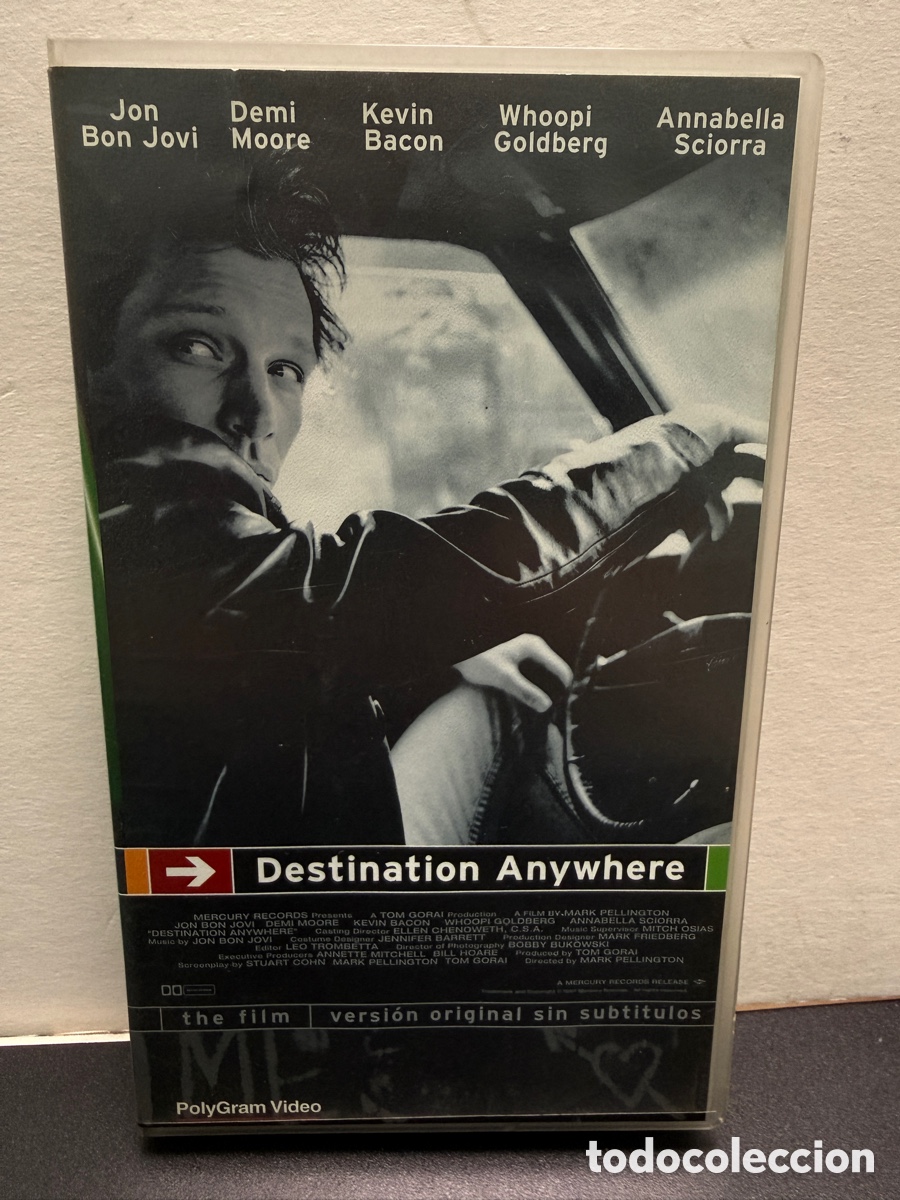 V&iacute;deos y DVD musicales: Jon Bon Jovi - Destination Anywhere (VHS)