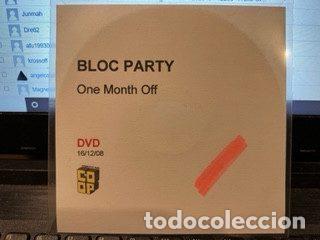 Music Videos and DVDs: Bloc Party &ndash; One Month Off (DVDr, Cooperative Music none)
