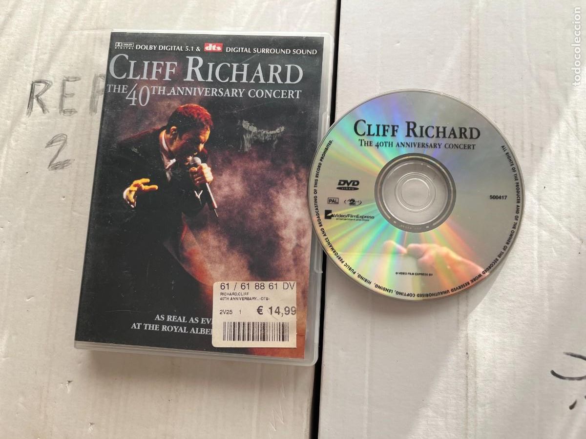 V&iacute;deos y DVD musicales: CLIFF RICHARD THE 40TH ANNIVERSARY CONCERT - DVD MUSICAL KREATEN