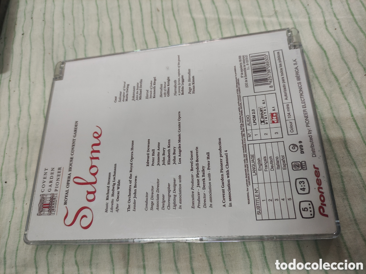 V&iacute;deos y DVD musicales: DVD - &oacute;pera - Salome - Foto 2