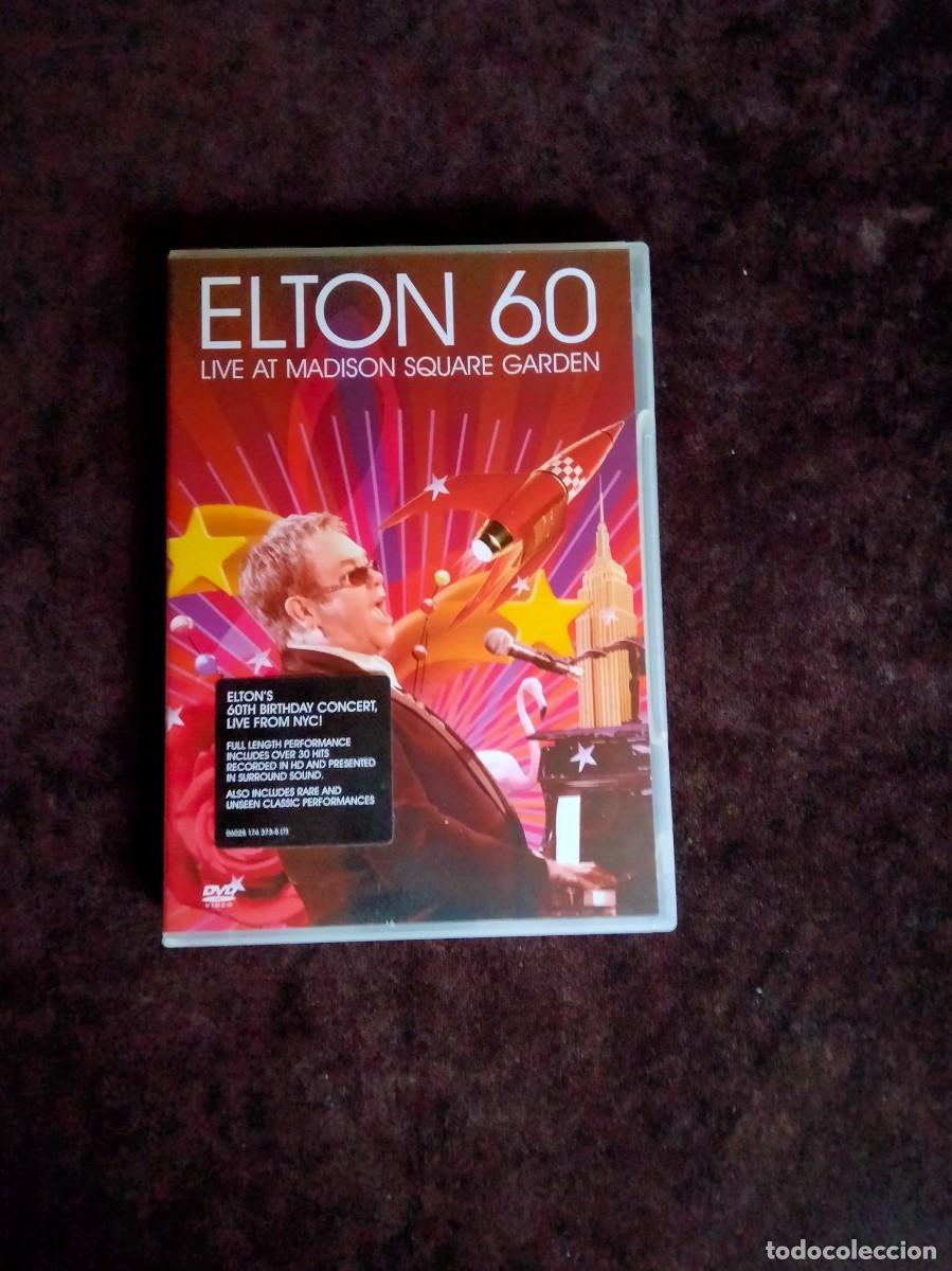 V&iacute;deos y DVD musicales: elton 60 live at madison square garden - 2 dvd como nuevo con librito