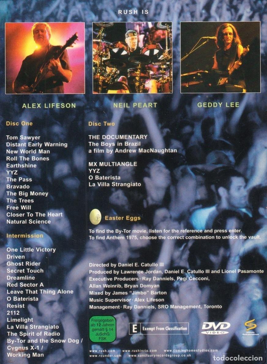 V&iacute;deos y DVD musicales: [DOBLE DVD]. RUSH. RUSH IN RIO. - Foto 8