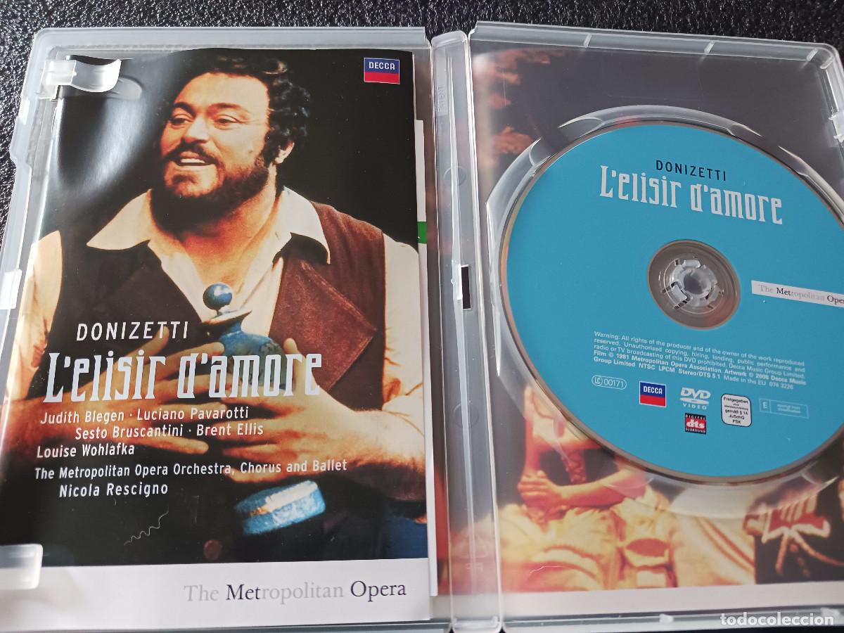 V&iacute;deos y DVD musicales: l`elisir d`amore, pavarotti, judith blegen, luciano pavarotti, the metropolitan opera