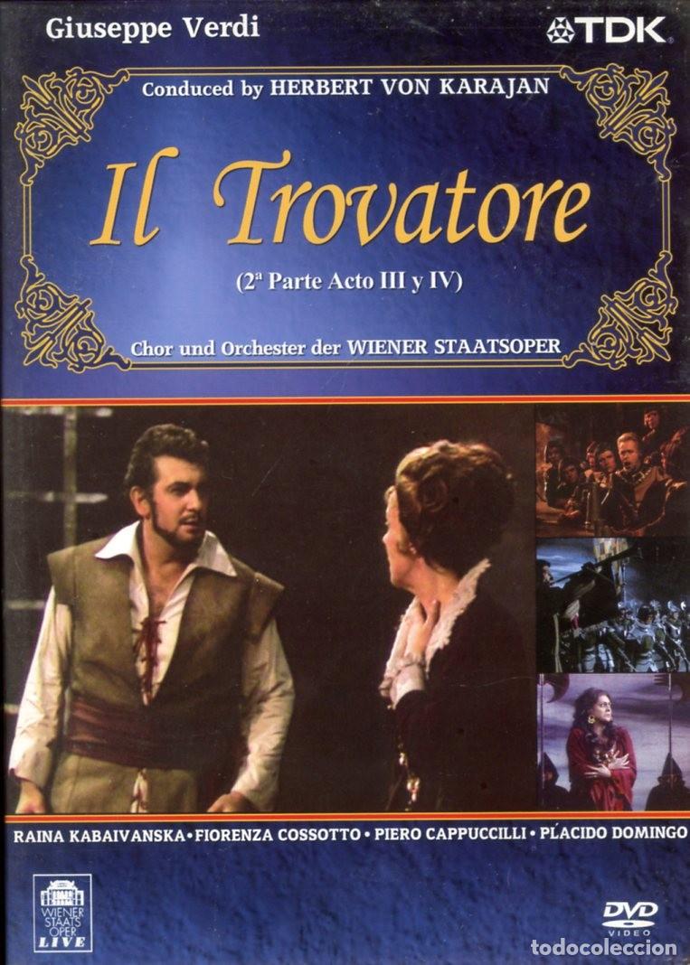 V&iacute;deos y DVD musicales: IL TROVATORE, de Verdi. KARAJAN,FIORENZA COSSOTTO,PIERO CAPPUCCILLI,PLACIDO COMINGO. Vols. 1 Y 2