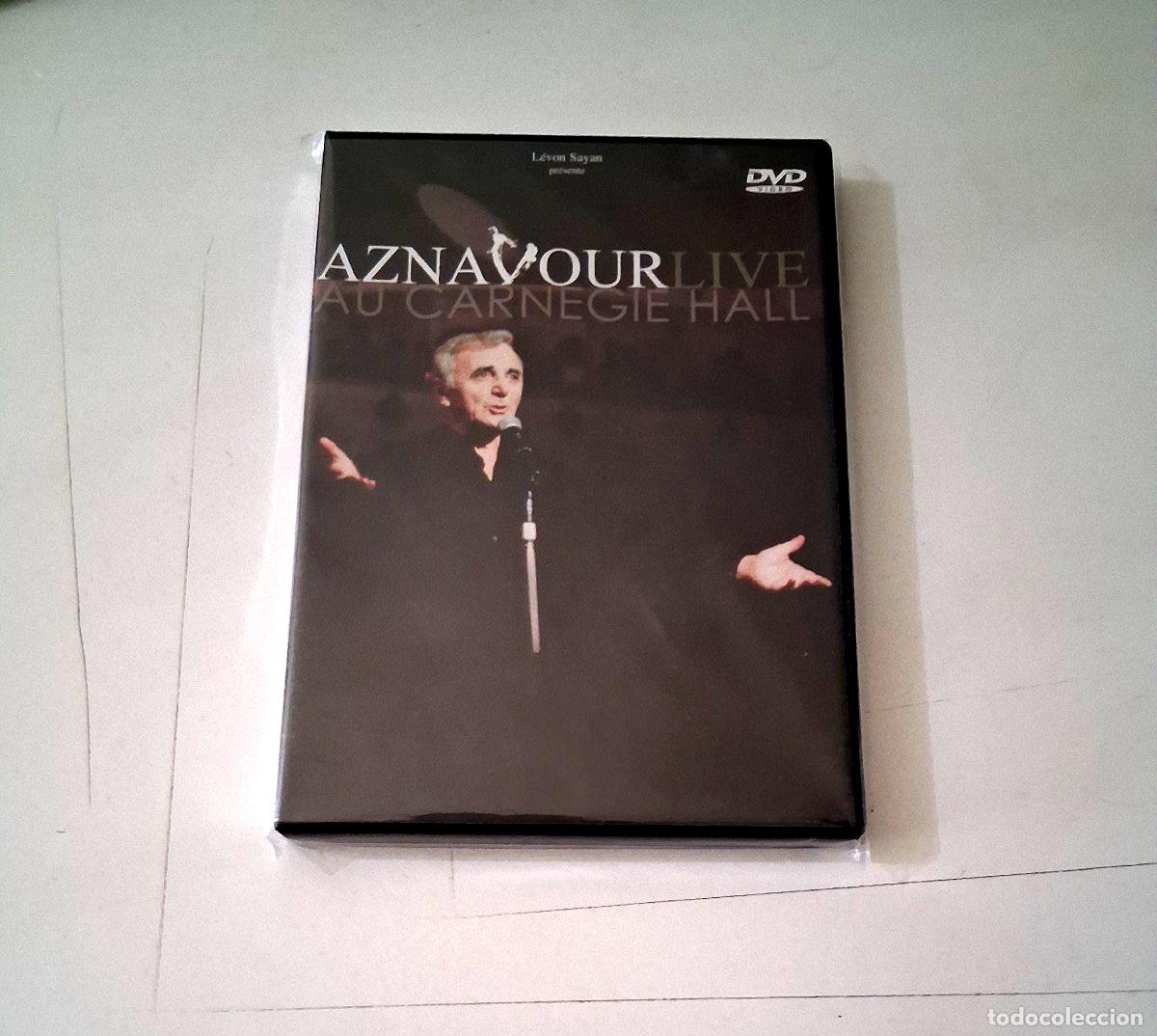 V&iacute;deos y DVD musicales: CHARLES AZNAVOUR &rdquo;LIVE AU CARNEGIE HALL&rdquo; DVD COMO NUEVO