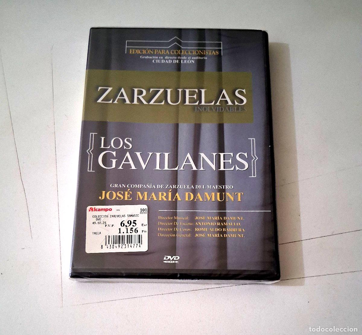 V&iacute;deos y DVD musicales: DVD &rdquo;ZARZUELA LOS GAVILANES&rdquo; PRECINTADO SEALED JOSE MARIA DAMUNT