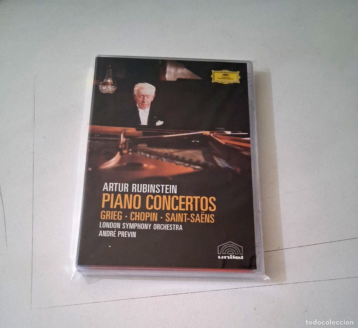 V&iacute;deos y DVD musicales: ARTUR RUBINSTEIN &rdquo;PIANO CONCIERTOS&rdquo; COMO NUEVO ANDRE PREVIN GRIEG CHOPIN SAINT-S