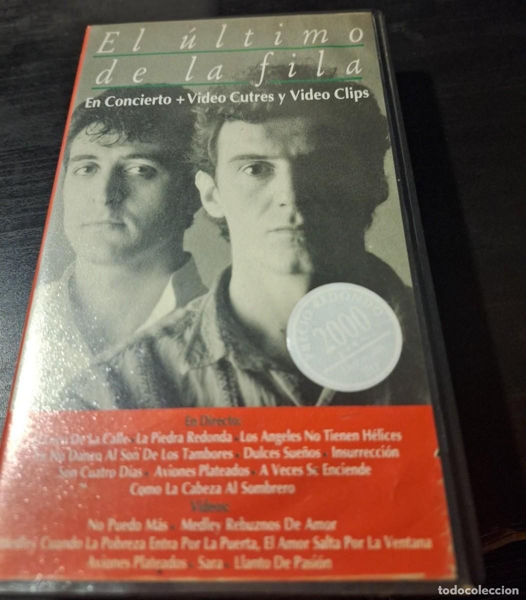 V&iacute;deos y DVD musicales: EL ULTIMO DE LA FILA - EN CONCIERTO + VIDEOS CUTRES Y VIDEO CLIPS VHS CAN 1989