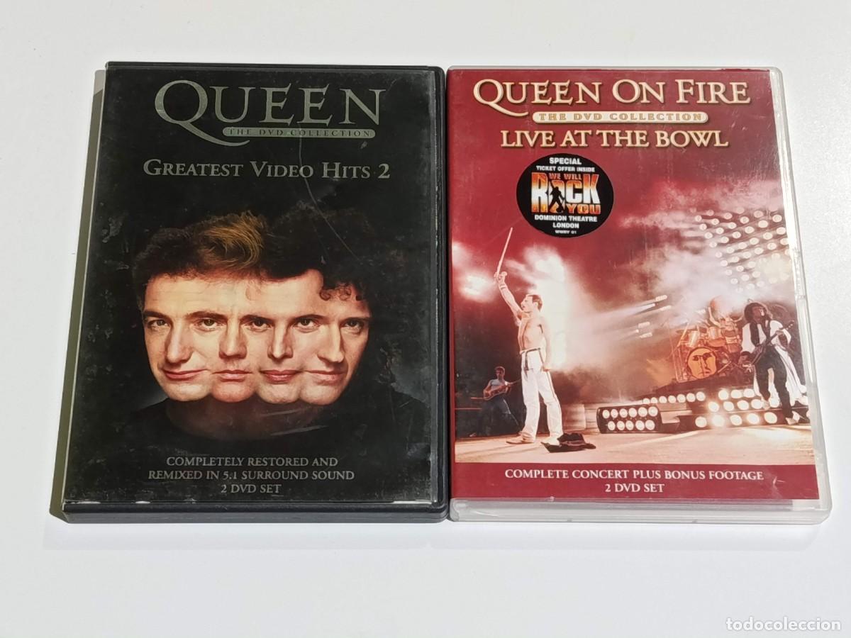 V&iacute;deos y DVD musicales: Lote dvd Queen Greatest video hits 2 y Queen on fire
