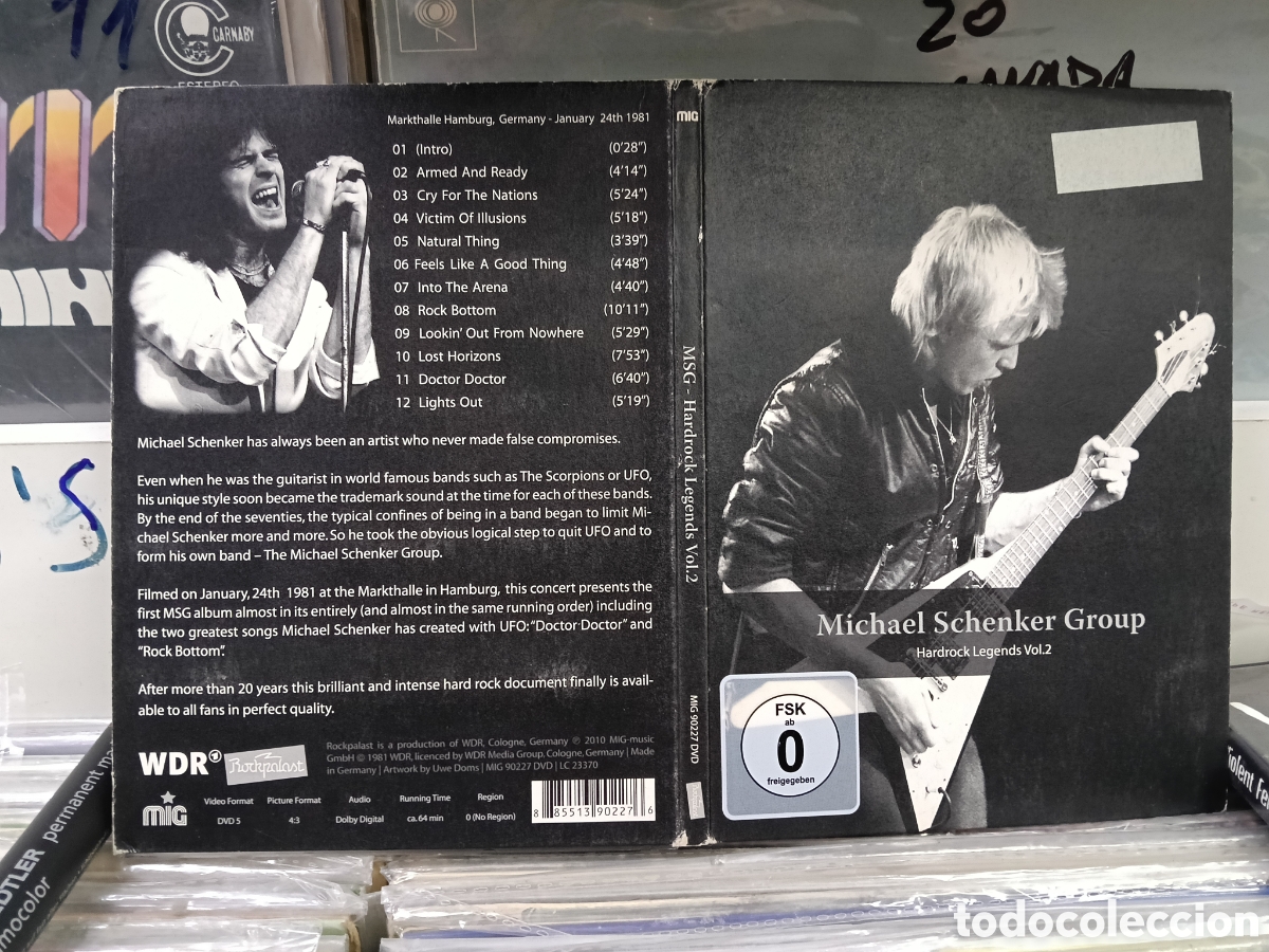 V&iacute;deos y DVD musicales: Michael schenker group dvd hardrock Legends vol.2 Alemania 2010 rareza