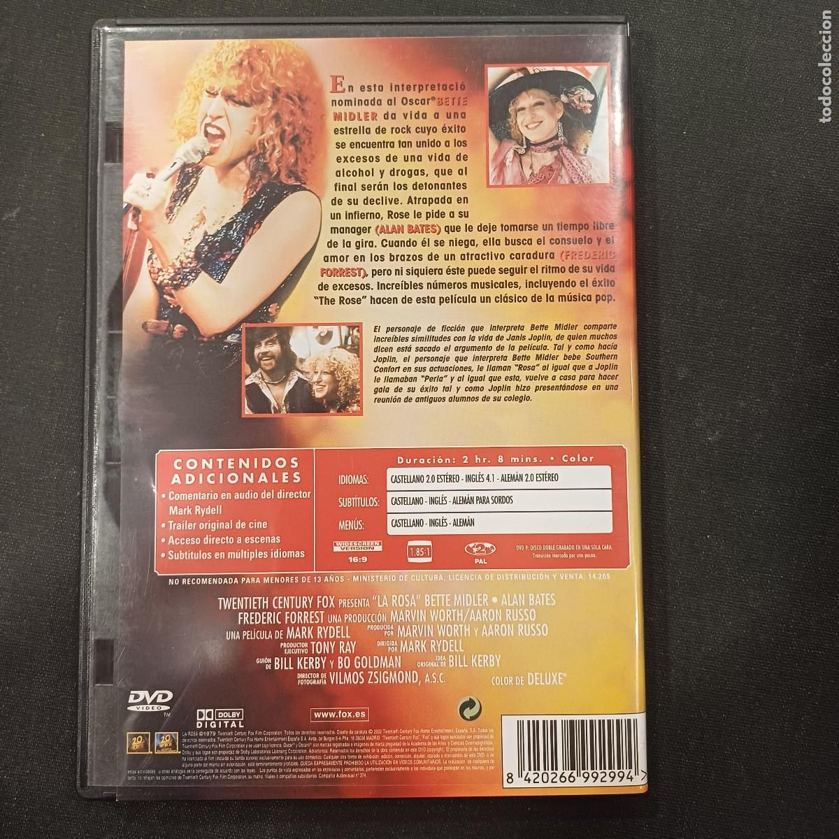 V&iacute;deos y DVD musicales: BETTE MIDLER/LA ROSA/DVD. - Foto 3