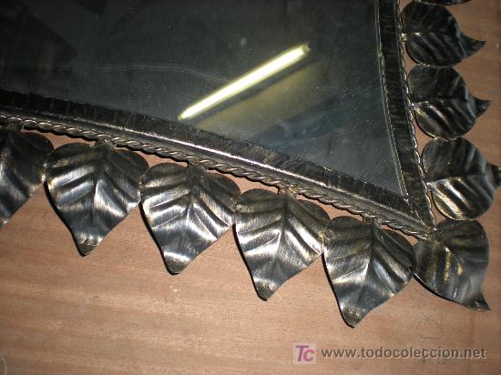 Vintage: ESPEJO CON BORDE HOJAS - Foto 3