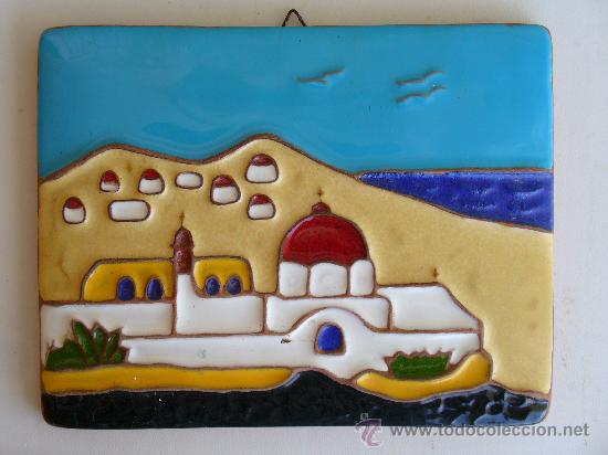 Vintage: CERAMICA PARA COLGAR HECHA A MANO.20X18. GASTOS DE ENVIO 6&euro; PENINSULA Y BALEARES RESTO CONSULTAR.