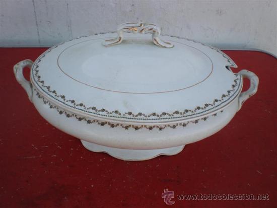 Vintage: sopera de porcelana - Foto 1