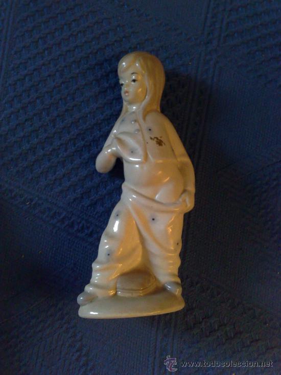 Vintage: ANTIGUA FIGURA PORCELANA SANBO A&Ntilde;OS 70 22 CM ALTURA