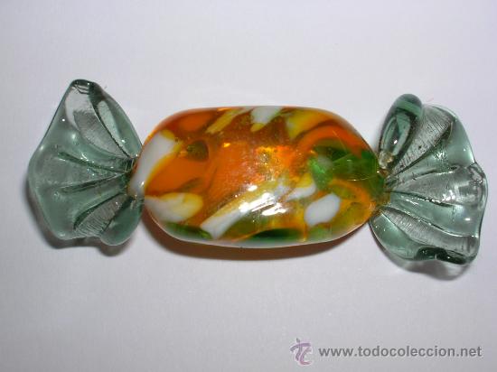 Vintage: CARAMELO DE CRISTAL DE MURANO.