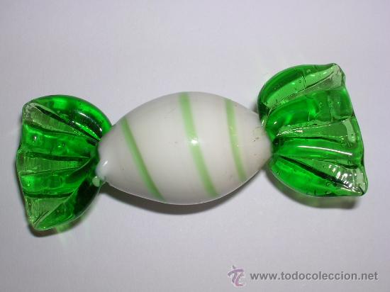 Vintage: CARAMELO DE CRISTAL DE MURANO.
