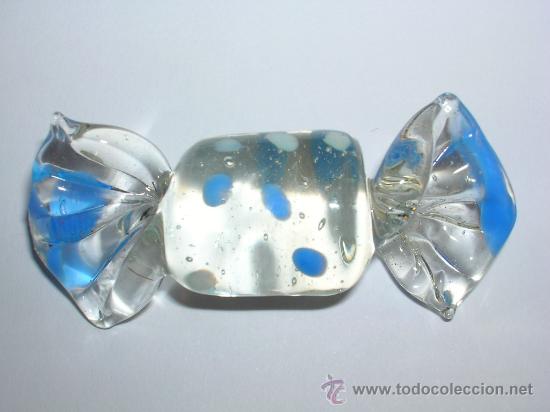 Vintage: CARAMELO DE CRISTAL DE MURANO.