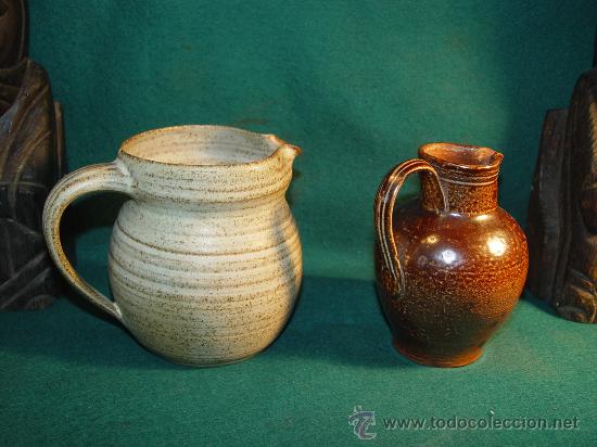 Vintage: DOS JARRITAS CERAMICAS DE GRES. VINTAGE. - Foto 2