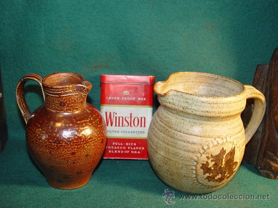 Vintage: DOS JARRITAS CERAMICAS DE GRES. VINTAGE. - Foto 3