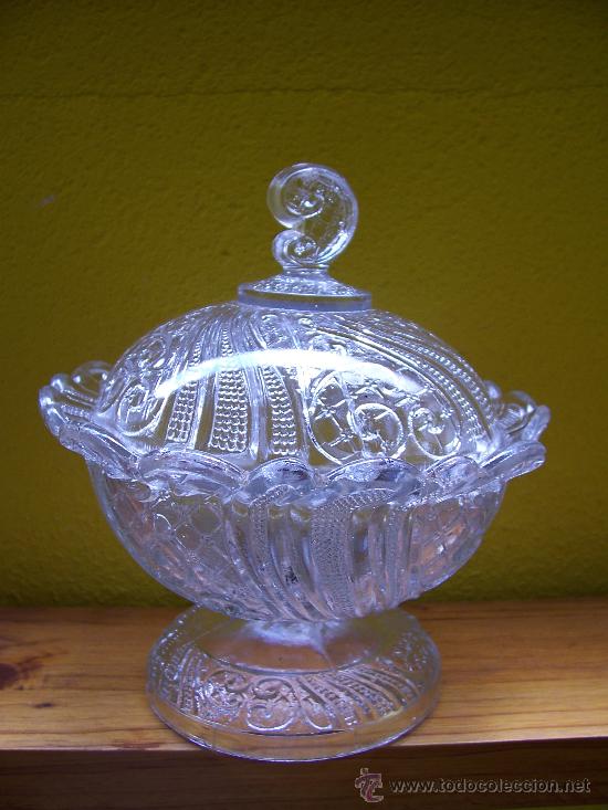 Vintage: COPA DE CRISTAL CON TAPA - Foto 1