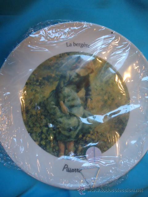 Vintage: PRECIOSO PLATO DE PORCELANA TOGNANA, CON PINTURA DE PISSARRO, LA BERGERE