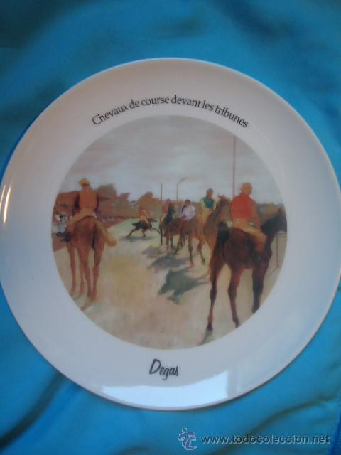 Vintage: PRECIOSO PLATO DE PORCELANA TOGNANA, CON PINTURA DE DEGAS