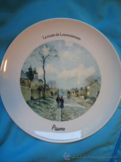Vintage: PRECIOSO PLATO DE PORCELANA TOGNANA, CON PINTURA DE PISSARRO