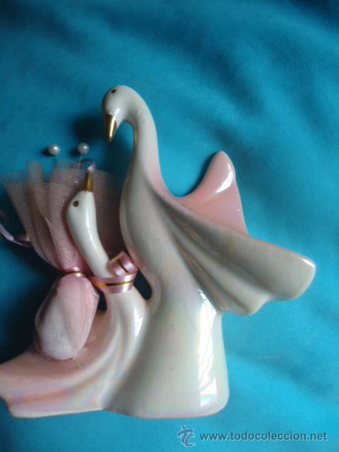 Vintage: FIGURITA CISNES EN CERAMICA ENLACE