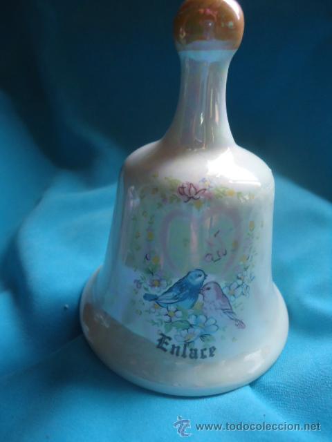 Vintage: FIGURITA ABANICO DE CERAMICA ENLACE