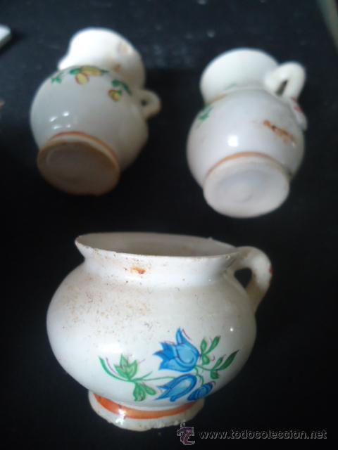 Vintage: 3 MINI JARRITAS, ANFORA, CERAMICA