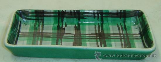 Vintage: RABANERA/BANDEJA DE CERAMICA DECORADA-medidas 20*9*3 cms.