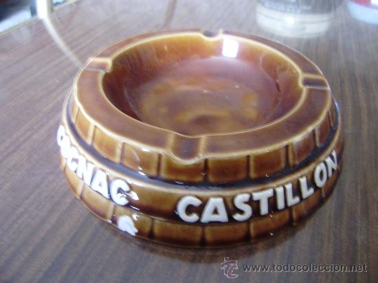 Vintage: CENICERO COGNAC CASTILLON.CERAMICA SARREGUEMINES.FRANCE