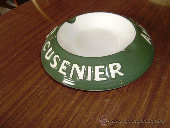 Vintage: CENICERO CUSENIER-AMBASSADUER.CERAMICA CON MARCAS.