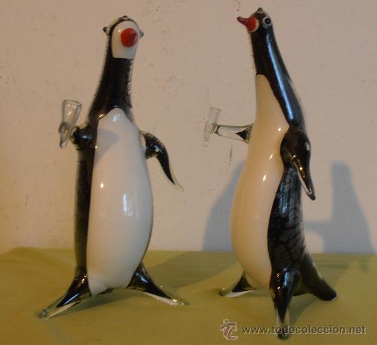 Vintage: DOS PINGUINOS BEBEDORES - Foto 1