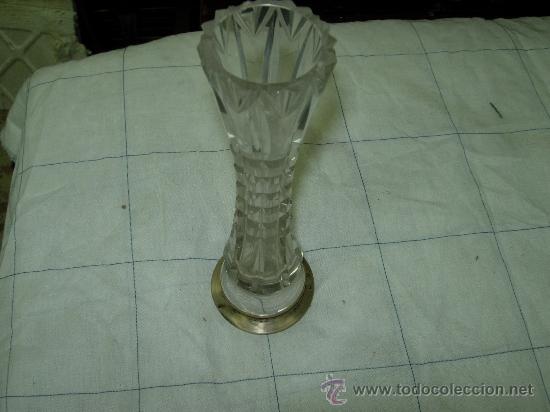 Vintage: violetero cristal y plata - Foto 1