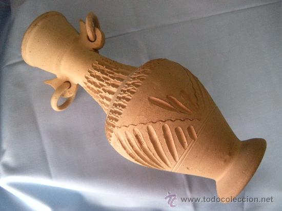 Vintage: BONITA VASIJA &Aacute;NFORA DECORADA EN TERRACOTA