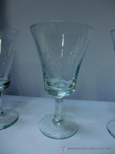 Vintage: 4 copas de cristal - Foto 2