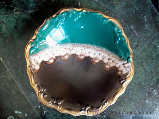 Vintage: PLATO DE CERAMICA Y LAVA ALEMAN A&Ntilde;OS 50