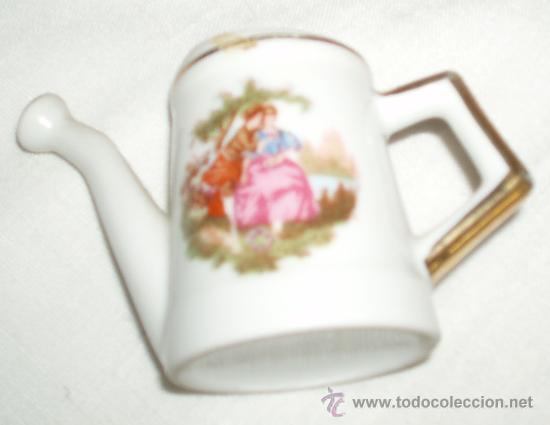 Vintage: regadera de porcelana recuerdo de balcarca