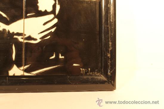 Vintage: PANEL AZULEJOS CHARLES CHAPLIN - Foto 2
