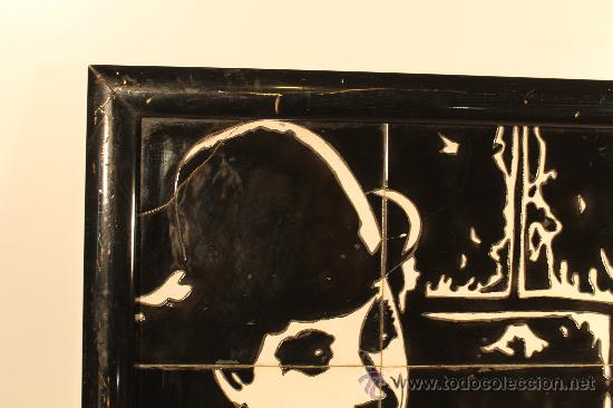 Vintage: PANEL AZULEJOS CHARLES CHAPLIN - Foto 3
