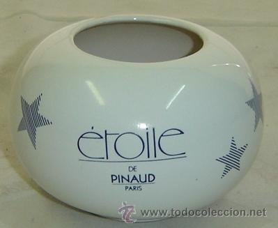 Vintage: PORTALAPICES CERAMICA PUBLICIDAD ETOILE DE PINAUD-PARIS-11*7,5 cms.