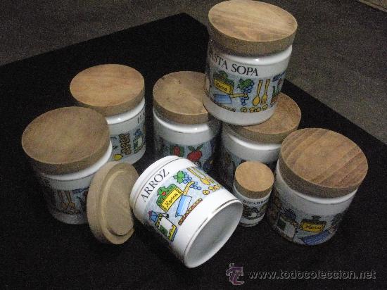 Vintage: BOTES LEGUMBRES DE PORCELANA