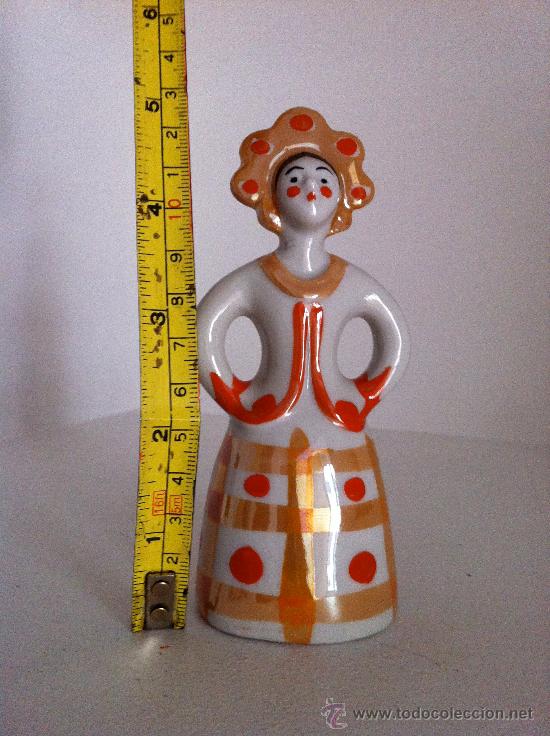 Vintage: FIGURA PORCELANA RUSA MUJER TRADICIONAL