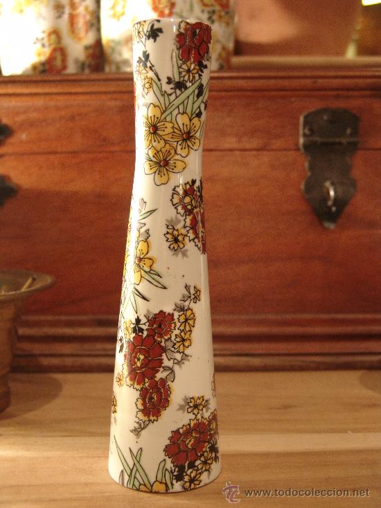 Vintage: FLORERO DE PORCELANA MARCA HISPANIA