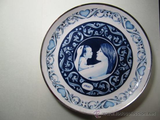 Vintage: Plato de maternidad, 24 cms