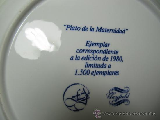 Vintage: Plato de maternidad, 24 cms - Foto 3